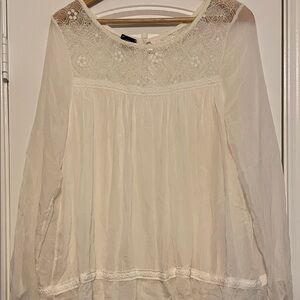 Fox White Lace Women's Blouse